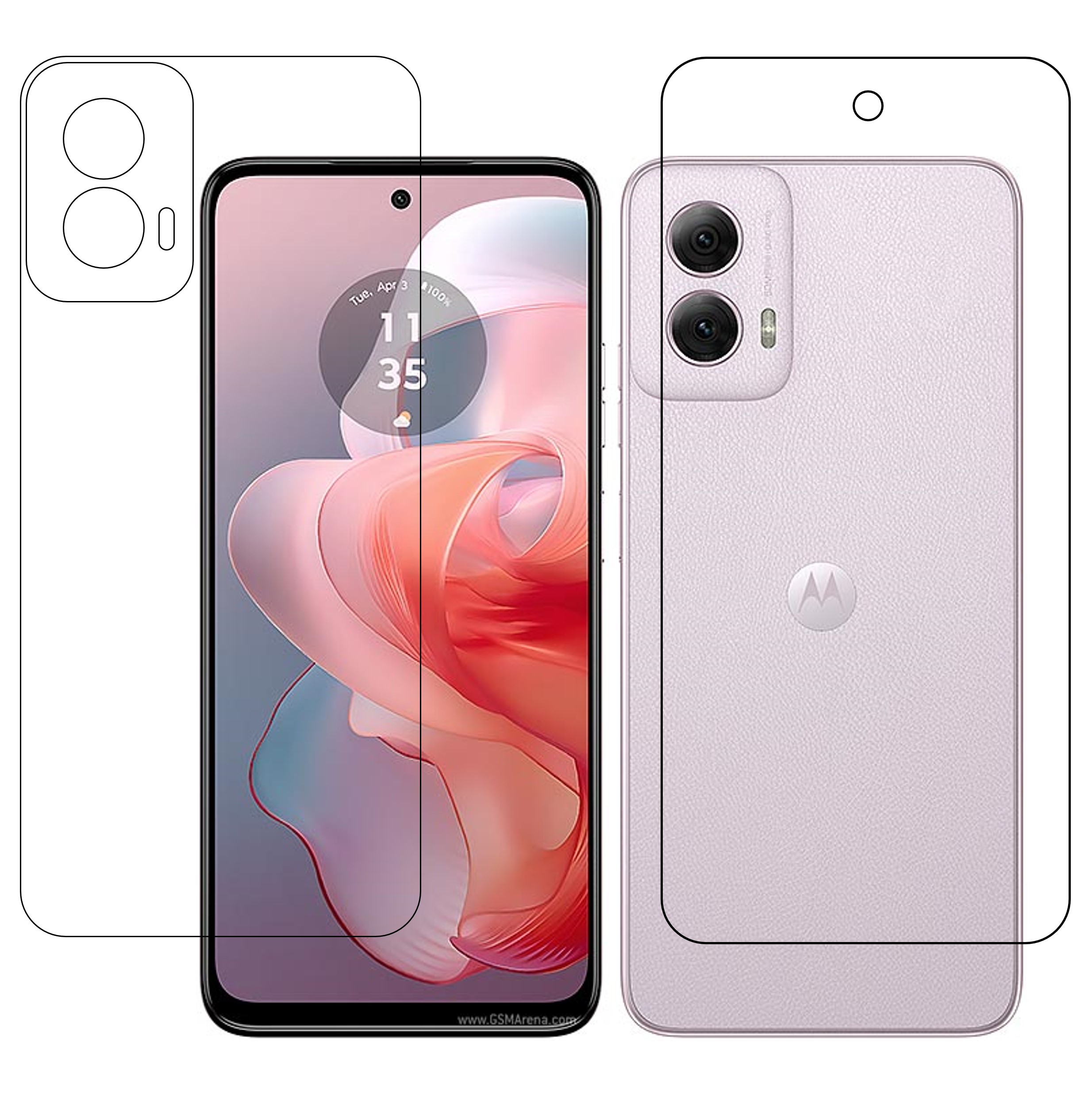 Motorola Moto G Power (2024) (Front & Back) 9H Protective Compatible Flexible Unbreakable Mobile Screen Protector